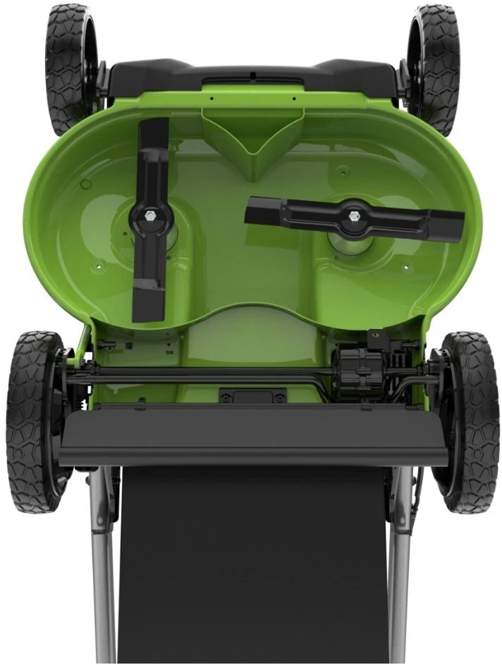 Akumuliatorinė savaeigė vejapjovė Greenworks GD60LM61K4X; 60 V; 2x4,0 Ah akum.