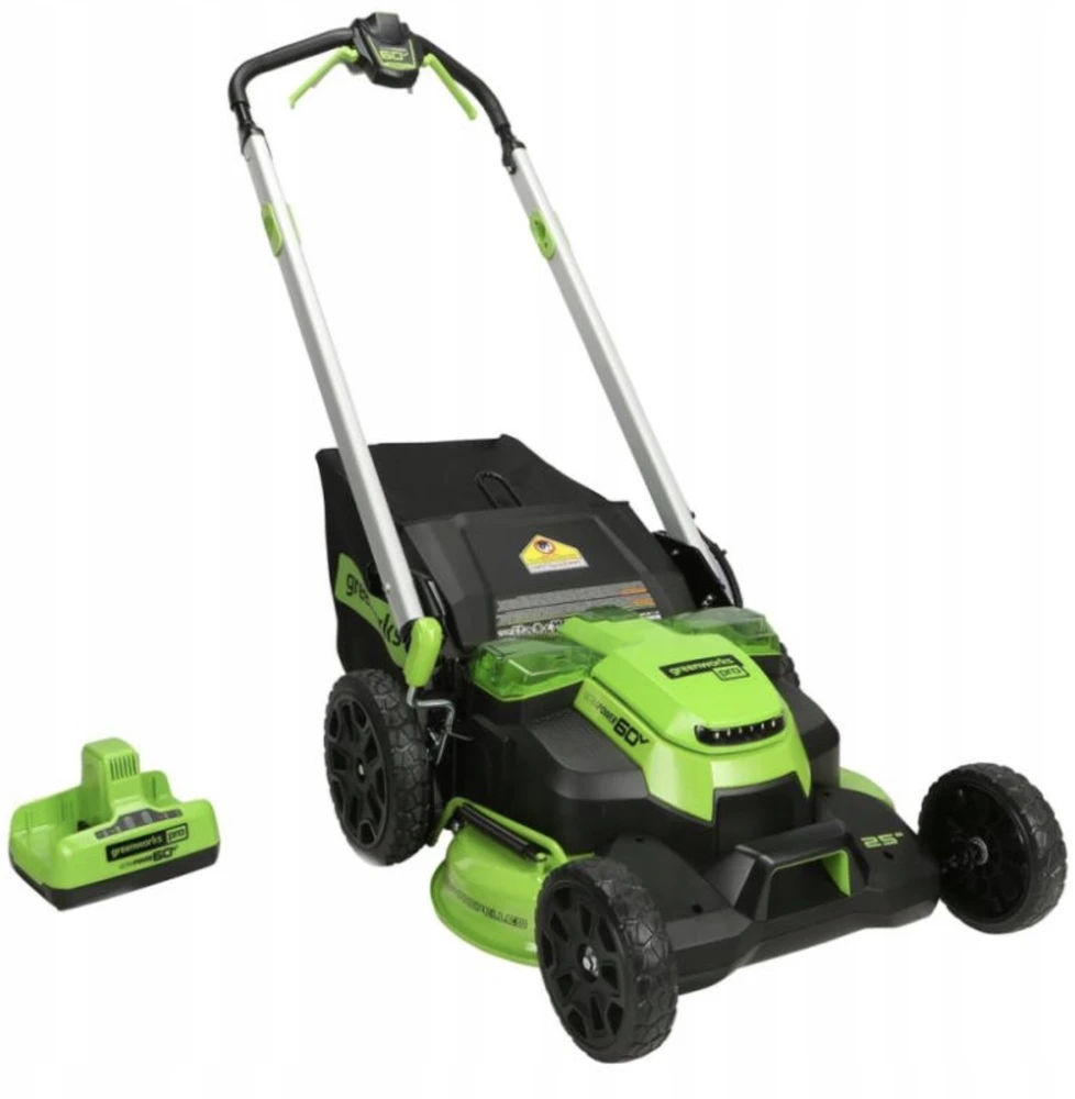 Akumuliatorinė savaeigė vejapjovė Greenworks GD60LM61K4X; 60 V; 2x4,0 Ah akum.