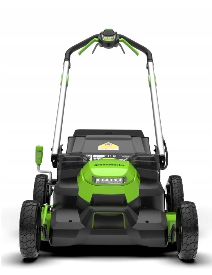 Akumuliatorinė savaeigė vejapjovė Greenworks GD60LM61K4X; 60 V; 2x4,0 Ah akum.
