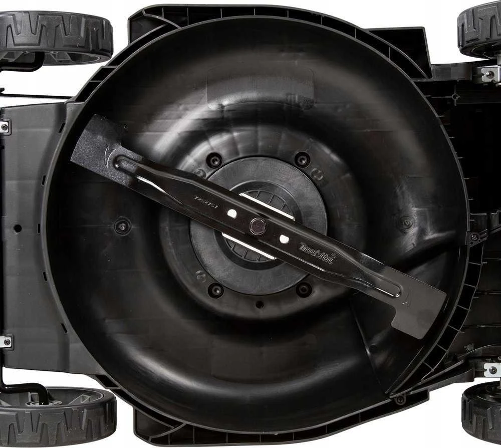 Makita DLM480Z akumuliatorinė vejapjovė 2 x 18 V, 48 cm, 4 viename (pjovimas / surinkimas / mulčiavimas / išmetimas į galą), 24,5kg, plastikinis korpusas, be akumuliatorinio ir krovinio