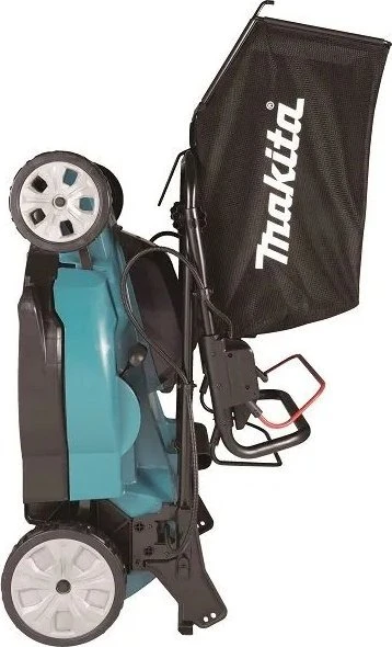 Makita DLM480Z Akumuliatorinė vejapjovė 2X18V, 48cm, 4/1 (Pjovimas/Surinkimas/Mulčiavimas/Galinis išmetimas), 24,5kg, Plastikinis korpusas, Be akumuliatorių ir kroviklio!