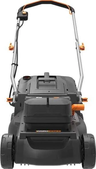 WORX Nitro akumuliatorinė vejapjovė, 37 cm pjovimo plotis, 40 l talpa, WG737E
