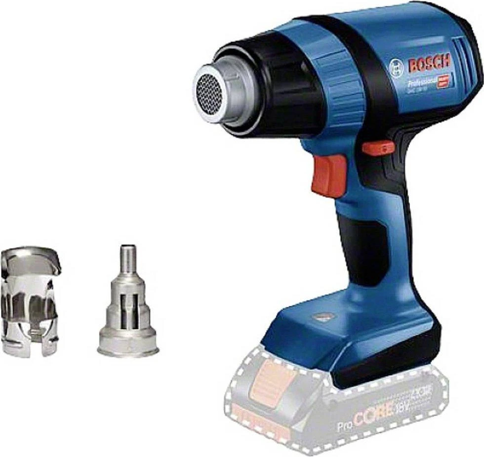 Akumuliatorinis karšto oro pistoletas Bosch GHG 18V-50, 350/500°C, be akumuliatoriaus ir kroviklio