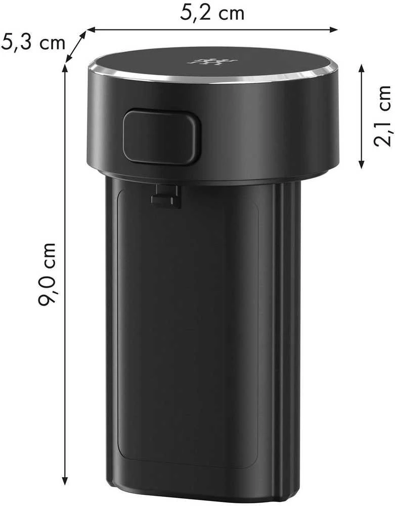 XTEND 3000 mAh baterijos techniniai matmenys