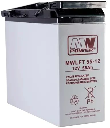 MW Power MWLFT 55-12 akumuliatorius su priekiniais gnybtais