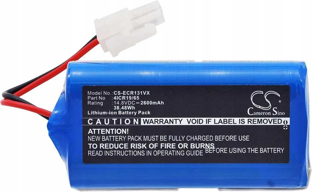 Akumuliatorius Cameron Sino Technology Baterija Ecovacs 4ICR19/65 14,4V 2600mAh Debot CR120, CR130, CEN540, CEN640, DL33, DL44, KK8, V780, X500, X550, N79S