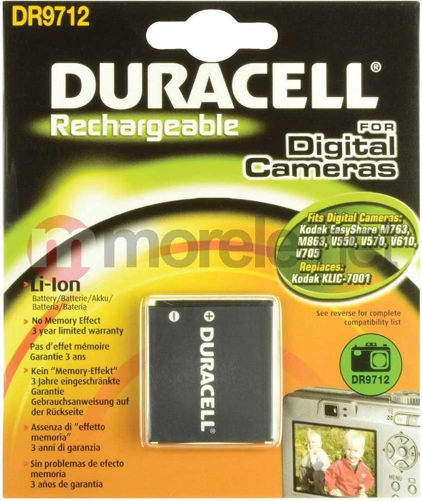 Duracell DR9712 kameros / vaizdo kameros su vaizdo magnetofonu baterija Ličio-jonų (Li-Ion) 700 mAh