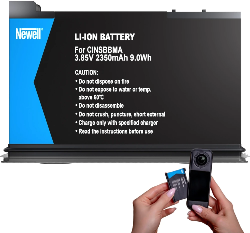 Baterija - Newell CINSBBMA 2350mAh, skirta Insta360 X4
