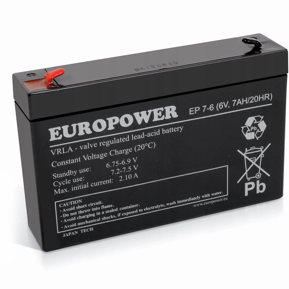 Europower Akumuliatorius EP7-6 EUROPOWER 6V 7AH