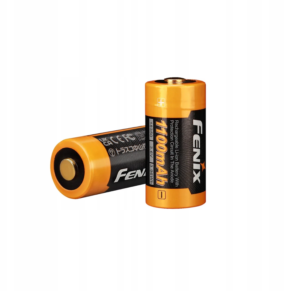 Fenix 18350 1100mAh akumuliatorių pora