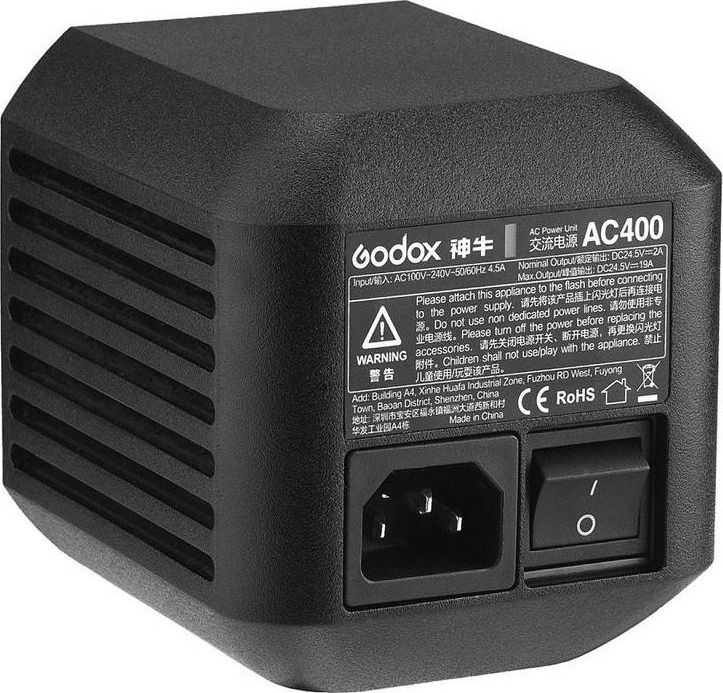 Godox AC400 kintamosios srovės adapteris AD400 Pro
