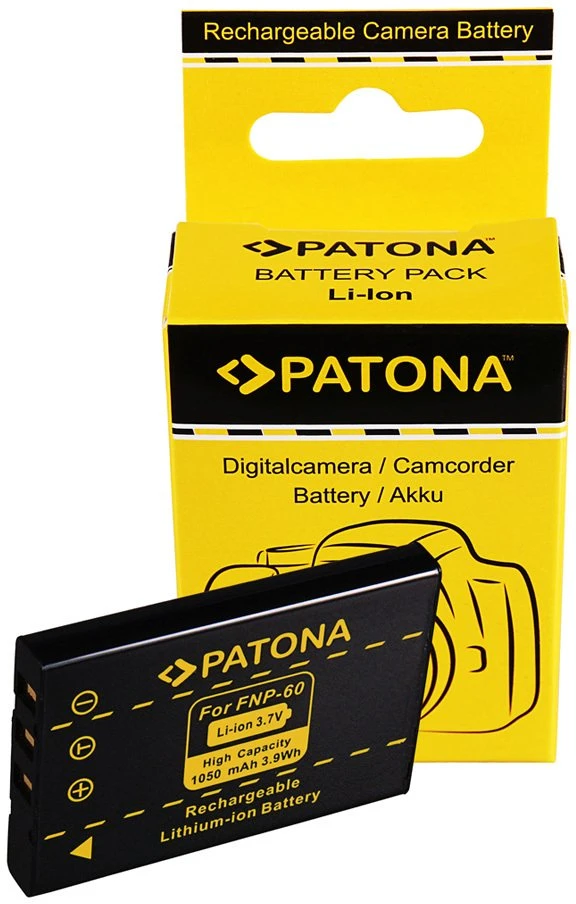 Akumuliatorius MadMan Patona fotobaterie pro Fuji NP-60 1050mAh