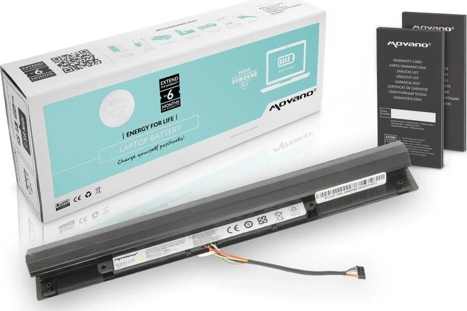 Akumuliatorius Movano Baterija Movano, skirtas nešiojamam kompiuteriui Lenovo IdeaPad 100-14IBD (14.4V-14.8V) (2200 mAh)