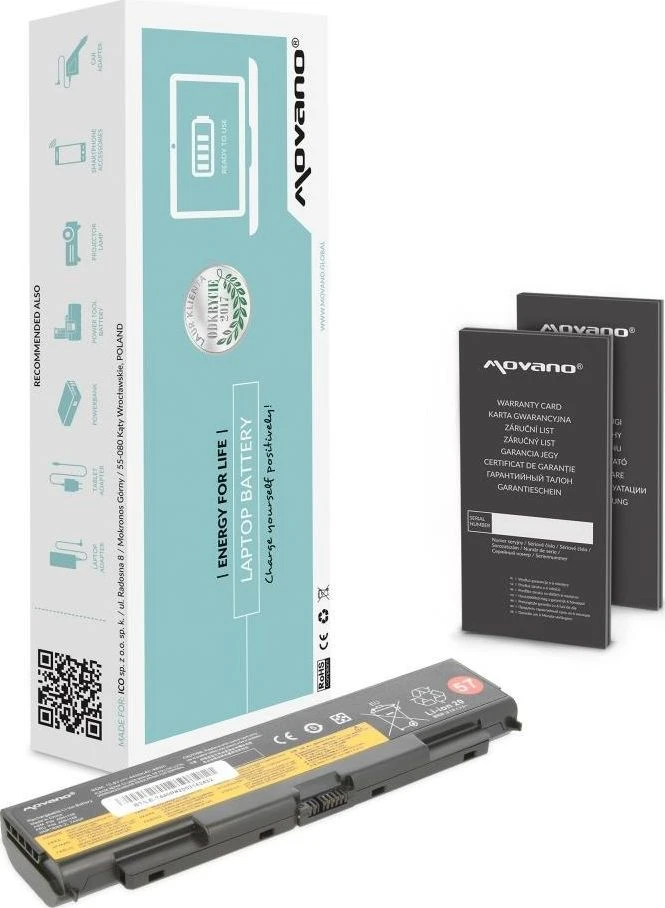 Movano „Lenovo ThinkPad W540 L540 T440P“ 45n1153 baterija - 4400 mAh (48 WH)