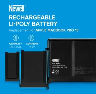 Nešiojamo kompiuterio Baterija - Newell A1582 6500mAh MacBook Pro 13 su Įrankiais