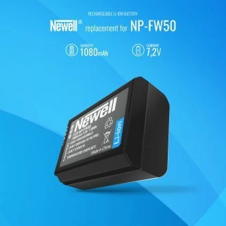 Dviejų kanalų įkroviklio ir NP-FW50 baterijos Newell DL-USB-C rinkinys skirta Sony