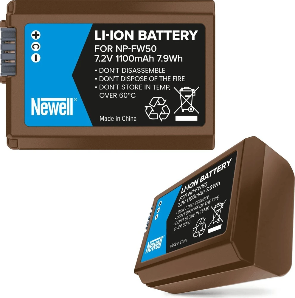 Newell keičiama NP-FW50 USB-C baterija, skirta Sony