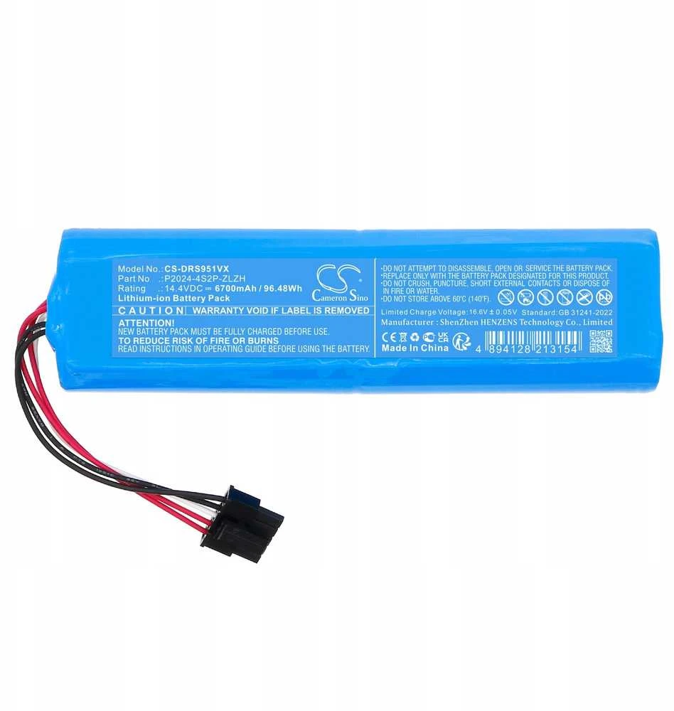 Cameron Sino Akumuliatorius Baterija P2024-4S2P-ZLZH, skirta Dreame RLS95HE S30 X30s Pro Ultra S40 / CS-DRS951VX