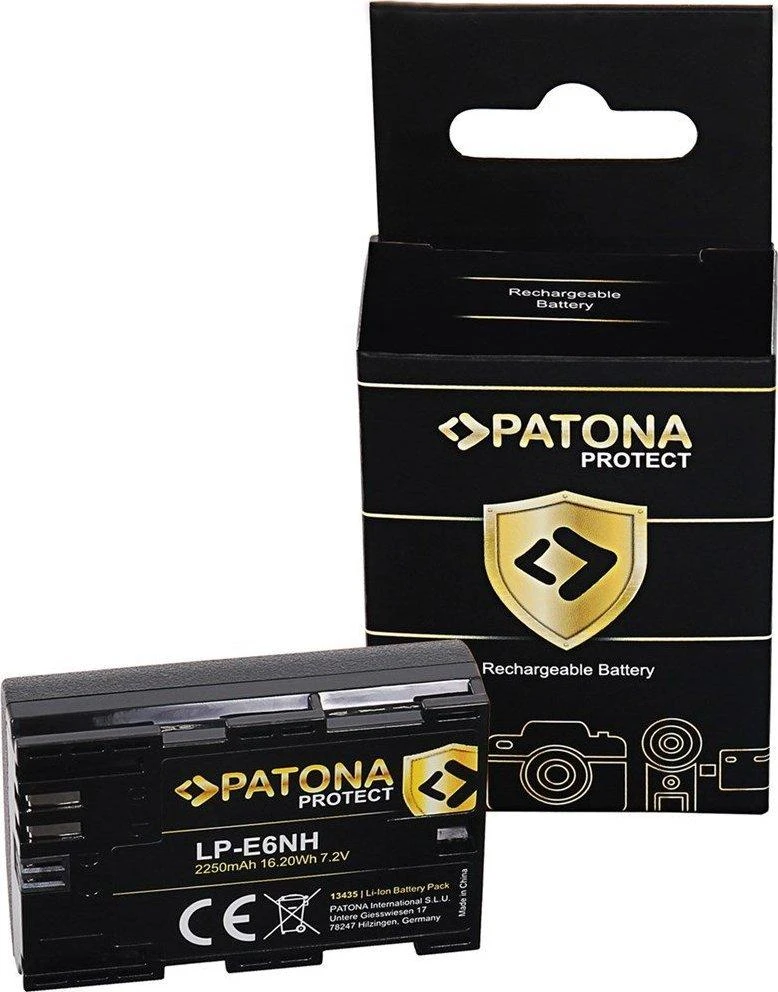 Akumuliatorius patona Protect lp-e6nh do canon eos r5 eos r6 2250mah / 16,2wh