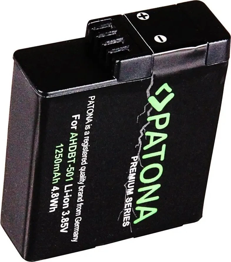 Akumuliatorius Patona, skirta fotoaparatui / kamerai, ličio jonų (Li-Ion) 1250 mAh