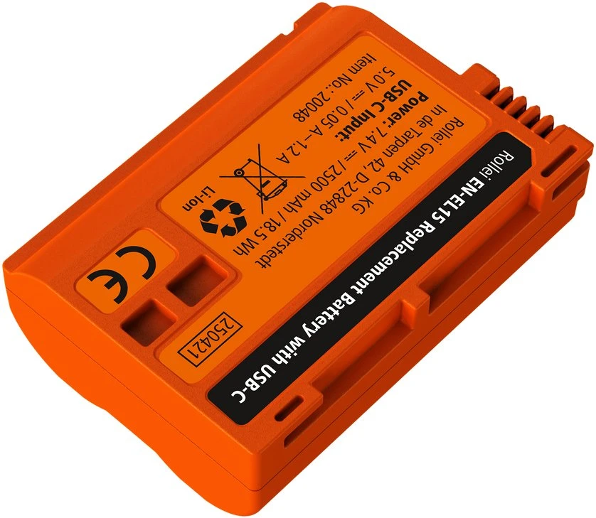 Rollei EN-EL15 ličio jonų (Li-Ion) akumuliatorius 2500 mAh (20048)
