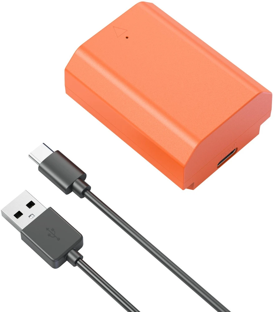 Oranžinis SmallRig 4969 NP-FZ100 USB-C Rechargeable Camera Baterija Oranžinis