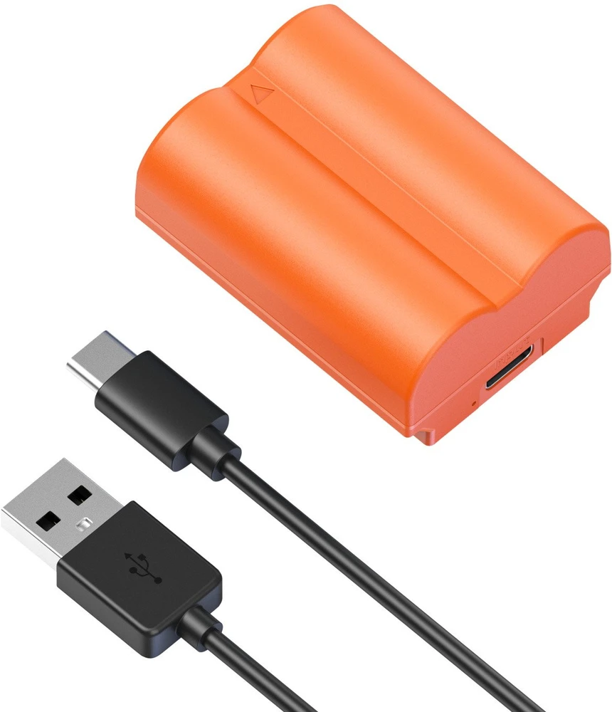 Oranžinis SmallRig 4970 NP-W235 USB-C Rechargeable Camera Baterija Oranžinis