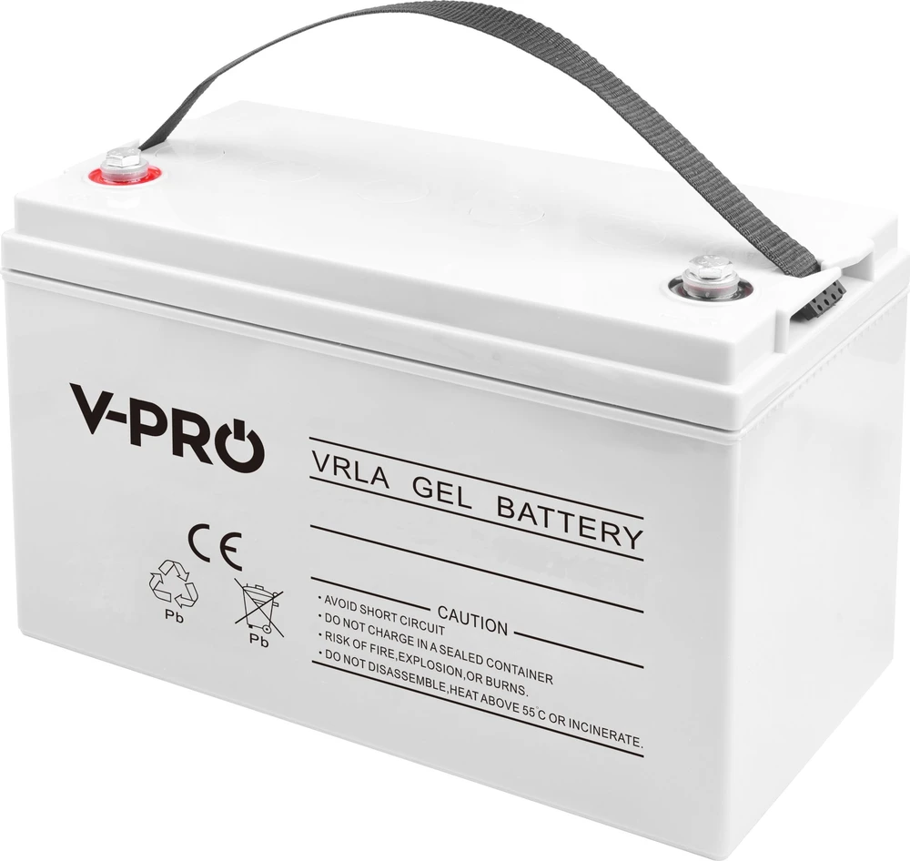 V-PRO VRLA gelinis akumuliatorius su rankena