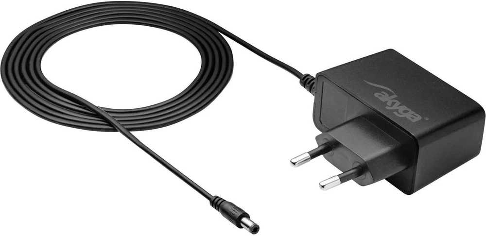 Akyga AK-PD-32 9V/1A maitinimo šaltinis Casio klaviatūroms - DC kištukas 5.5/1.4mm