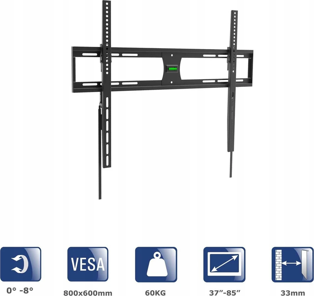 Akyga Televizoriaus laikiklis AK-MB-09 wieszak 60kg VESA 800x600mm 37-85"
