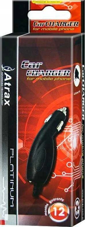 Įkroviklis Akyga ATX Platinum Premium Car charger 12 / 24V / 1A + Micro USB cable Juodas (Raudona Blister)