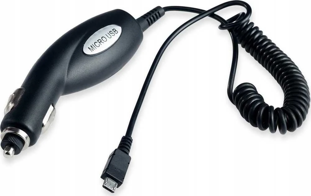 Įkroviklis Akyga ATX Platinum Premium Car charger 12 / 24V / 1A + Micro USB cable Juodas (Raudona Blister)