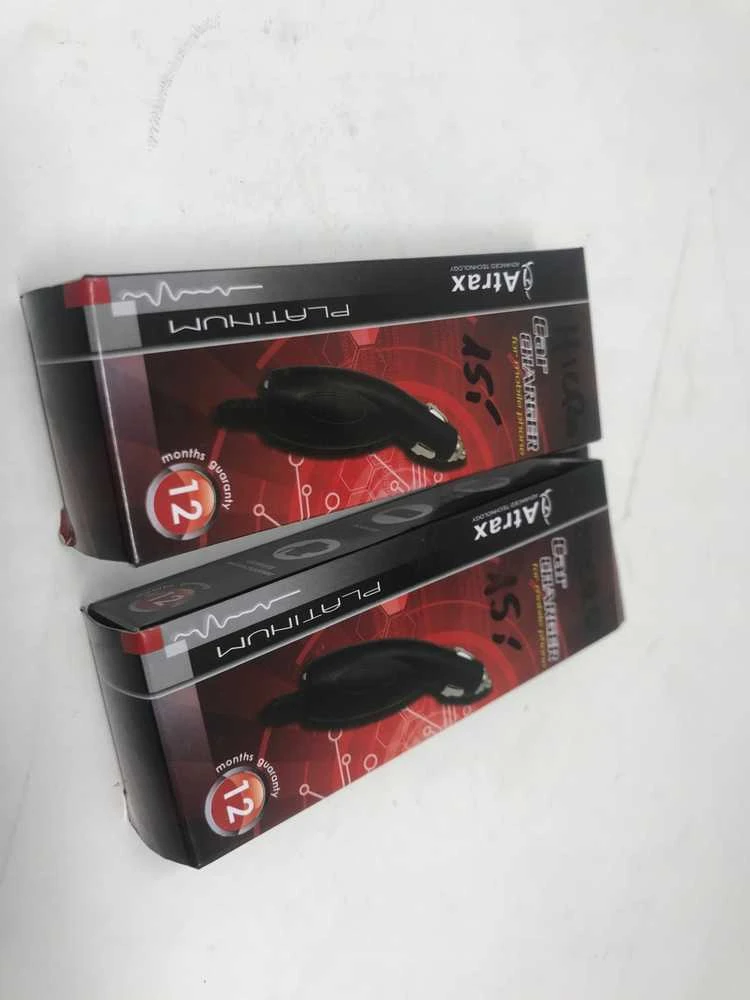 Įkroviklis Akyga ATX Platinum Premium Car charger 12 / 24V / 1A + Micro USB cable Juodas (Raudona Blister)