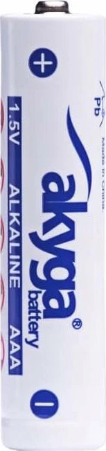 AAA (LR03) šarminė Zn-MnO2 baterija - 1.5V/1300mAh - Akyga AKY1971 - lizdinė plokštelė - 4 vnt.