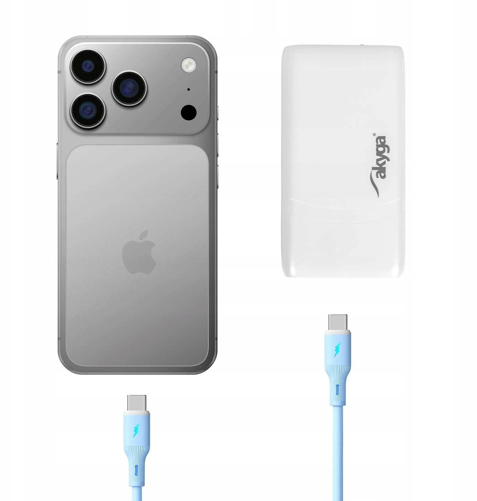 USB C tipo ir USB A tipo maitinimo adapteris - 5-20V/1.35-3A - Akyga AK-CH-31