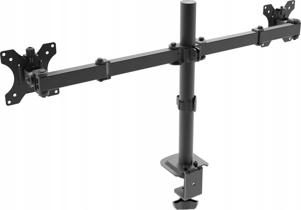 Akyga Stalinis laikiklis dviem monitoriams AK-MB-02 su 2x10kg VESA 75x75mm / 100x100mm 15-32"