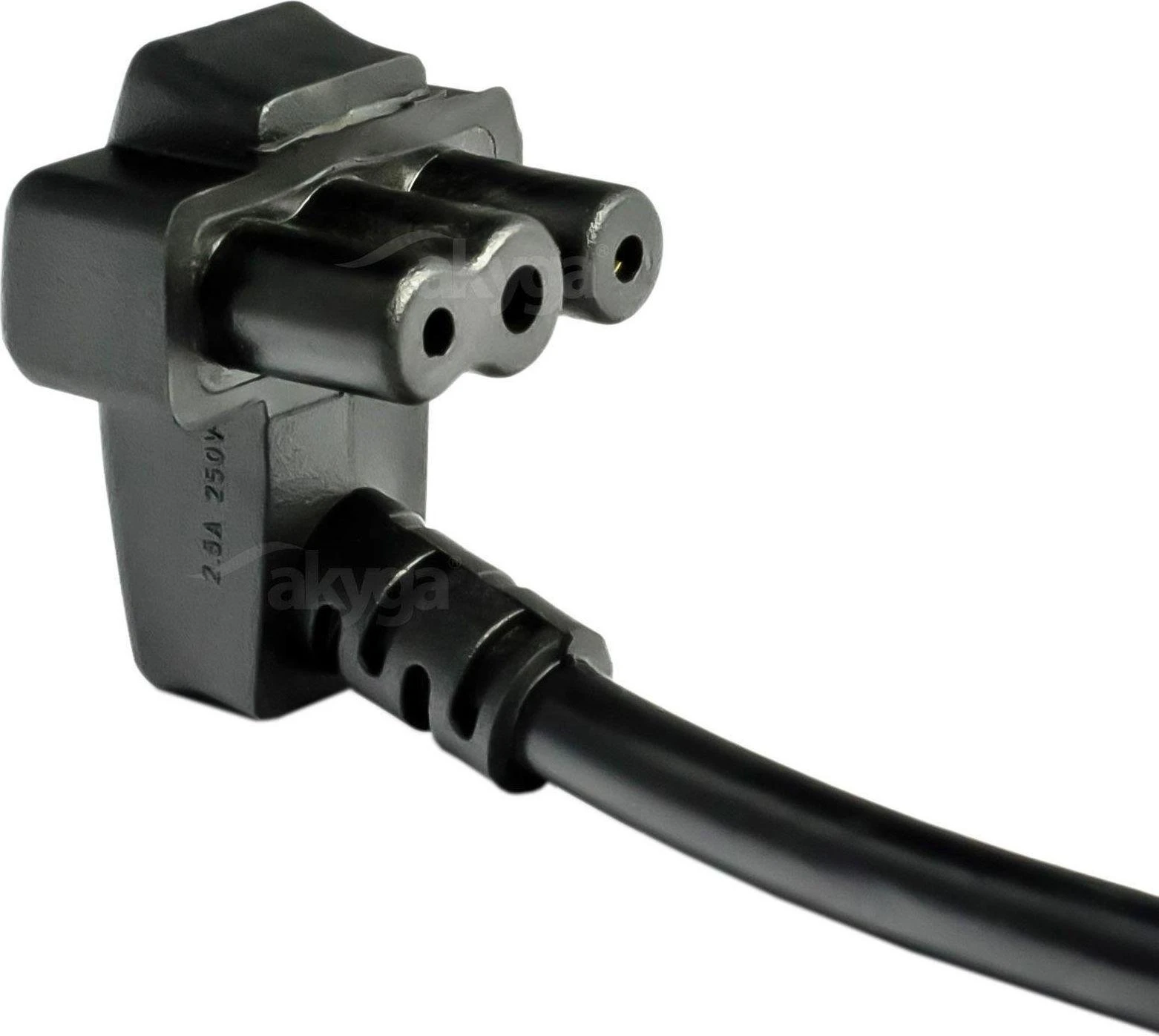Akyga maitinimo kabelis Akyga AK-NB-02A maitinimo laidas, skirtas Dell 1,5m IEC C5 250V / 50Hz nešiojamam kompiuteriui - AK-NB-02A