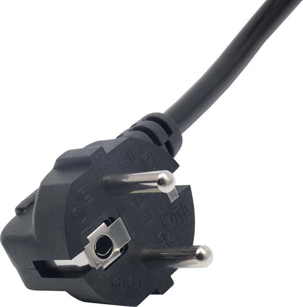 CEE 7/7 maitinimo laidas - neizoliuotas - 1.5 m - Akyga AK-OT-01A