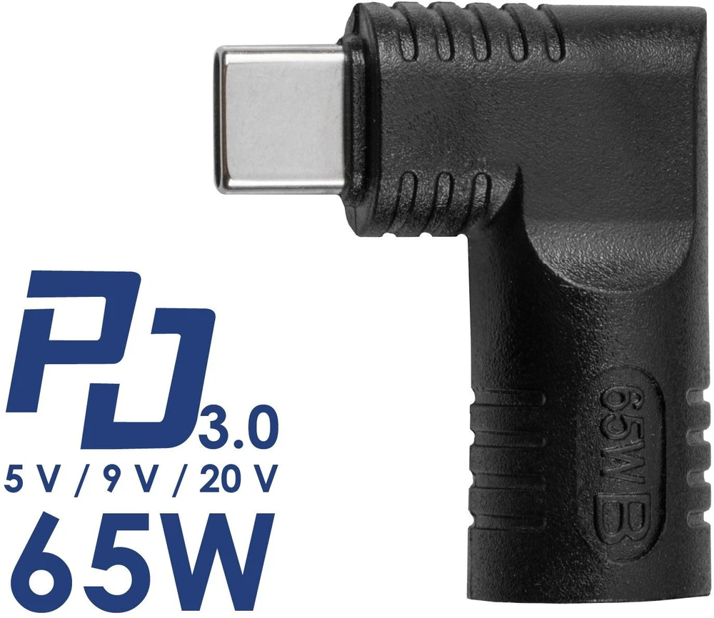 DC 7.4/5 mm + kontaktas į USB Type-C adapteris - Lizdas kintamosios srovės adapteriui - Akyga AK-ND-D02