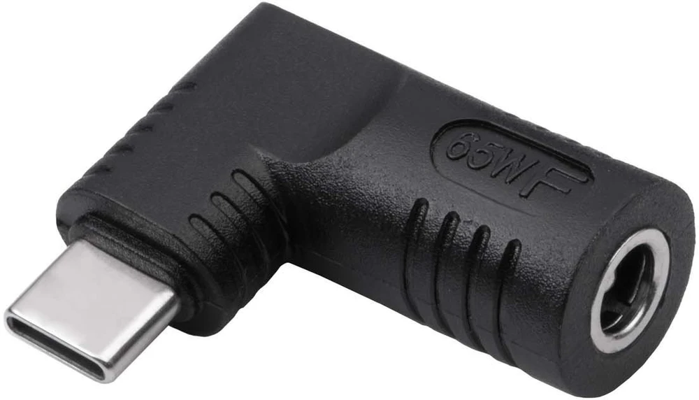 DC 5.5/2.5 mm + kištukas į USB Type-C adapteris - Lizdas kintamosios srovės adapteriui - Akyga AK-ND-D06