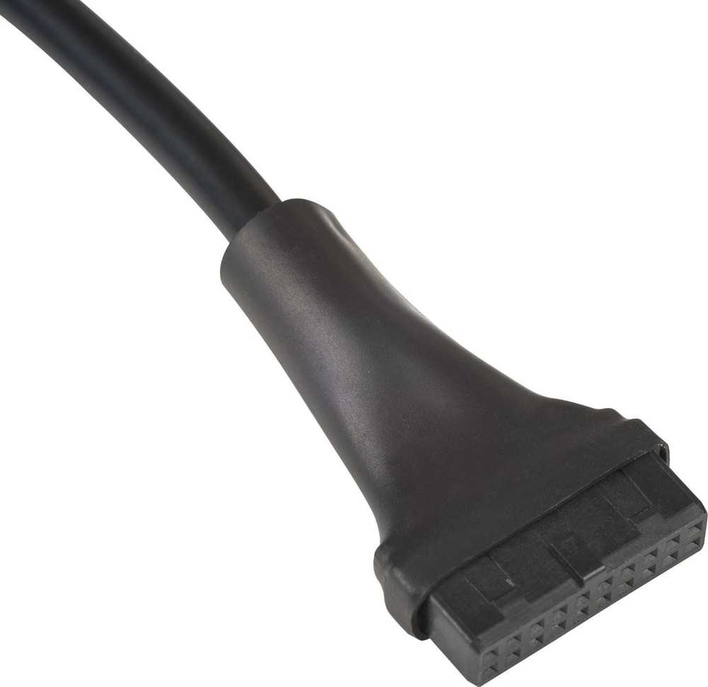 AKYGA Adapteris su kablem AK-CA-75 USB 9 pin m / USB 19 pin f 20cm