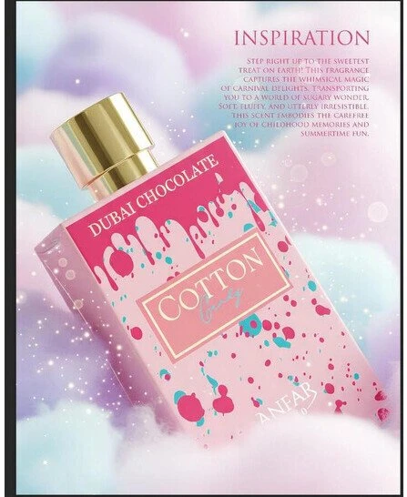 Anfar Dubai Chocolate - Cotton Candy PP kvepalai moterims, 80 ml