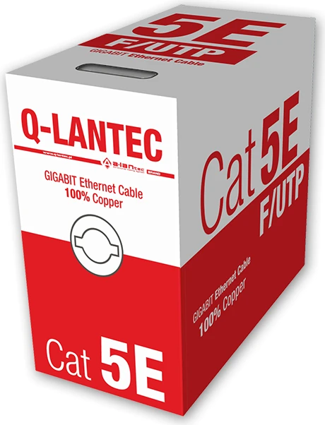 Q Lantec Tinklo Kabelis - Alantec KIF5PVC305Q Pilkas 305 m Cat5e F/UTP (FTP)