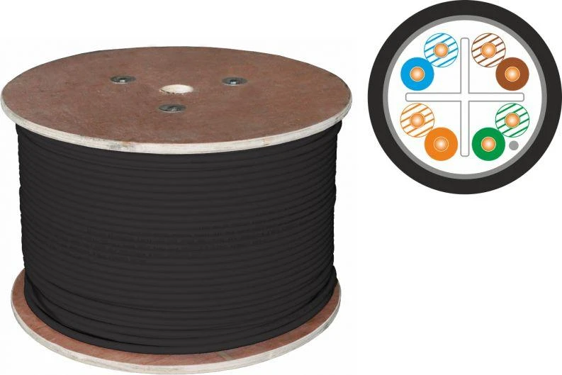 ALANTEC F/UTP cat.6 PE 4x2x23AWG 305m EXTERNAL DRY cable