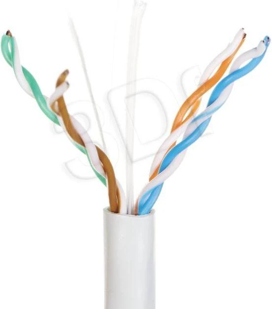 Q Lantec Tinklo kabelis - A-LAN KIU6PVC305Q Cat6 U/UTP 305 m Pilkas