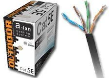 Tinklo Kabelis - Q-LANTEC KIU5OUTS305Q Cat5e 305 m Juodas