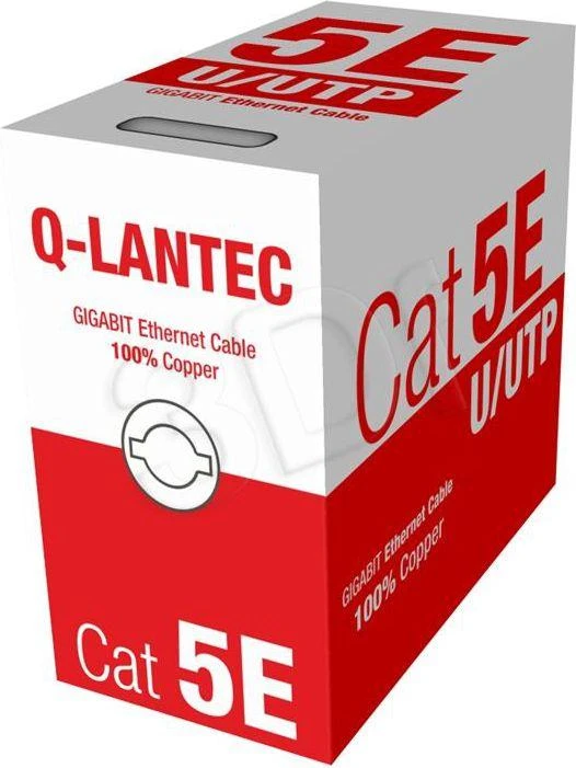 Q Lantec Tinklo Kabelis - A-LAN Kiu5PVC305NC 305 m Cat5e U/UTP Pilkos Spalvos