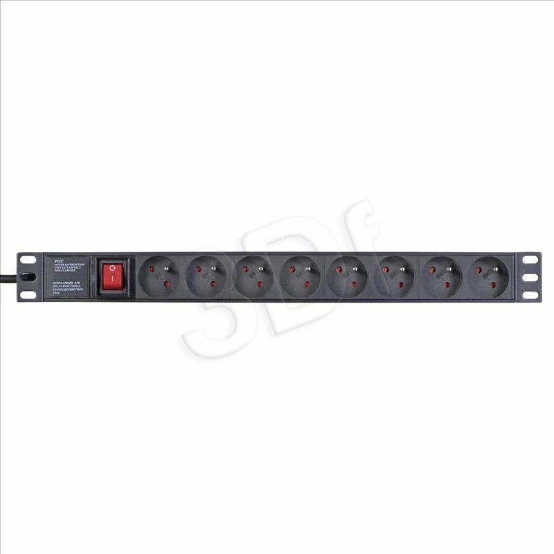 Alantec PZ081U3M galios prailginimas 3 m 8 kintamosios srovės lizdas (-ai) Vidinis Juodas