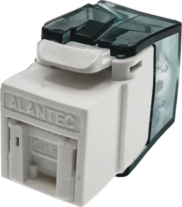 Alantec MB007-1 RJ45 UTP cat.6A keystone modulis be įrankių ALANTEC Plus - pagerintas perdavimo našumas