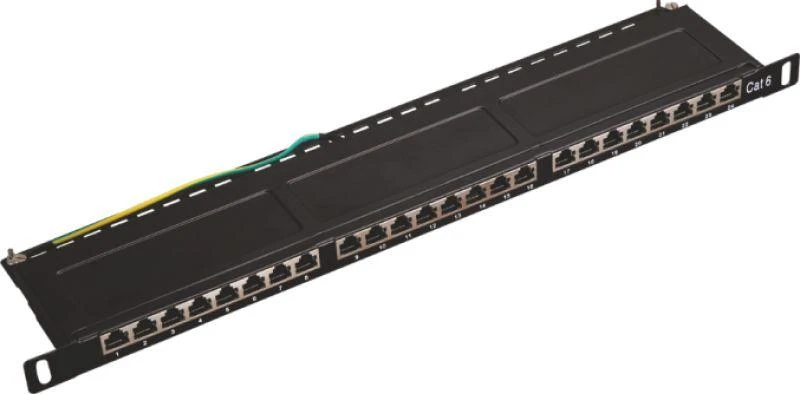 Alantec PK031 Patch panel OPTIMUM STP cat.5e 24 jungtys 0.5U 19"